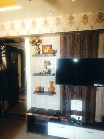 Living Room in 1 BHK Apartment at Gulmohar Serene, Kharadi – for Rent