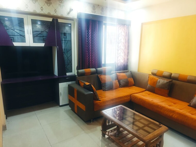Living Room, gulmohar-serene 1 Bedroom 730 Sq.Ft. Apartment In Kharadi Pune 10012109