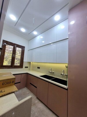 Kitchen in 3 BHK Builder Floor at Palm Residency Chhatarpur, Chattarpur – for Rent