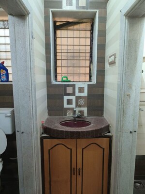Bathroom in 1 BHK Apartment at Kashish Park Tower B, Lal Bahadur Shastri Road – for Rent