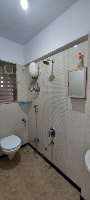 Bathroom in 1 BHK Apartment at Bali Residency, Malad West – for Rent