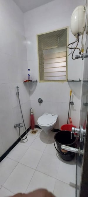 Bathroom in 1 BHK Apartment at Bali Residency, Malad West – for Rent