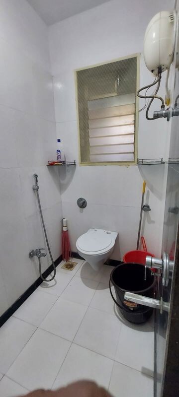 Bathroom in 1 BHK Apartment at Bali Residency, Malad West – for Rent