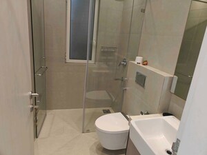Bathroom in 3 BHK Apartment at Indiabulls Sky Forest, Lower Parel – for Rent