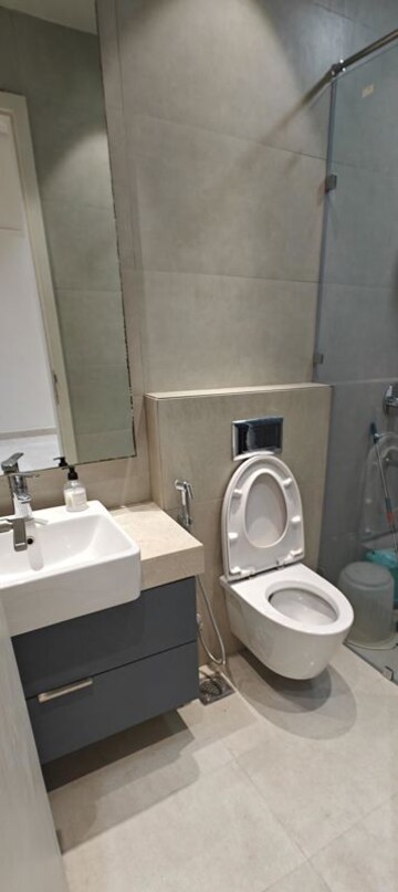 Washroom in 3 BHK Apartment at Indiabulls Sky Forest, Lower Parel – for Rent