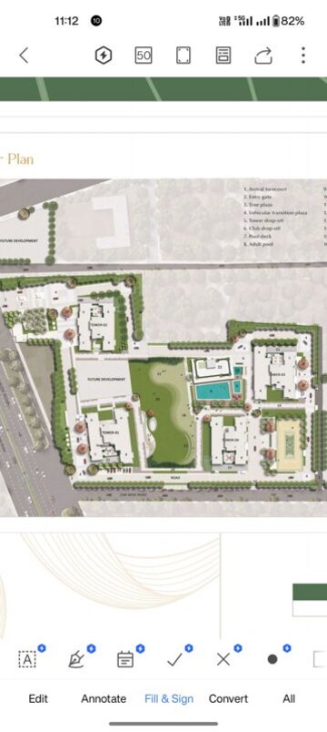 Master Plan in 3 BHK Apartment at Emaar Urban Oasis, Sector 62 – for Sale