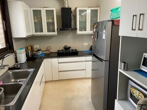 Kitchen in 3.5 BHK Builder Floor at Sector 14 – for Rent