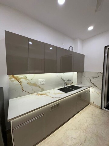 Kitchen in 3 BHK Builder Floor at Tilak Nagar – for Sale