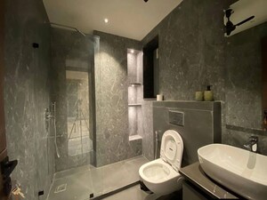 Bathroom in 3 BHK Apartment at Saket – for Rent