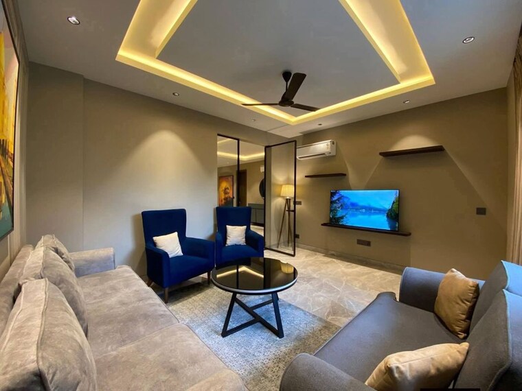 Living Room, saket 3 Bedroom 1500 Sq.Ft. Apartment In Saket Delhi 10012563