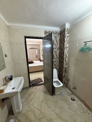 Bathroom in 1 BHK Apartment at Freedom Fighters Enclave – for Rent