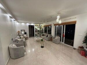 Living Room in 4 BHK Apartment at Prestige Misty Waters, Hebbal – for Sale