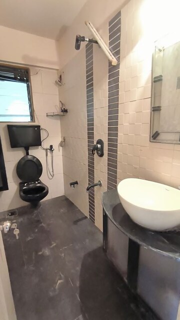 Bathroom in 2 BHK Apartment at Aum Sahil Tower, Lower Parel – for Rent
