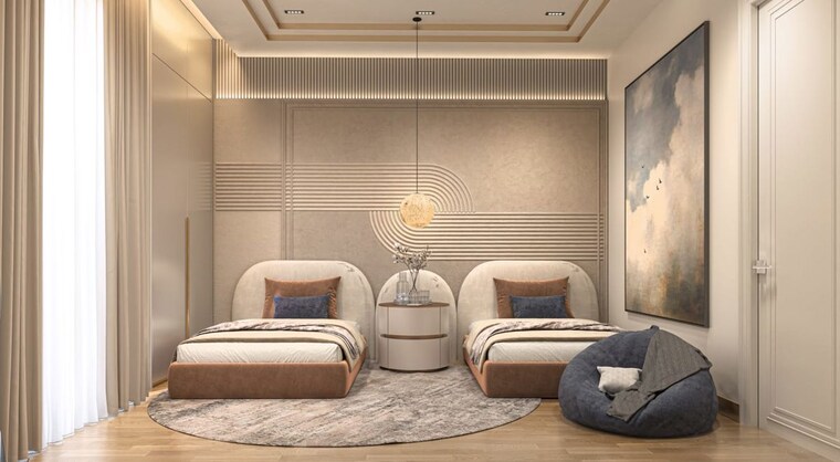 Living Room, nagla road 3 Bedroom 1630 Sq.Ft. Apartment In Nagla Road Zirakpur 10012658