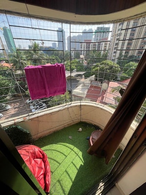 Balcony in 2 BHK Apartment at Jasmine Tower, Vasant Vihar – for Rent