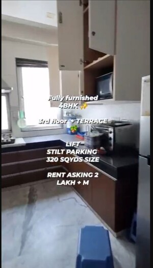 Kitchen in 4 BHK Builder Floor at Geetanjali Enclave – for Rent