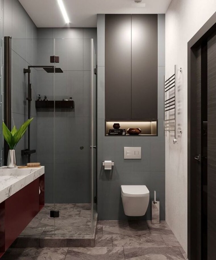 Bathroom, malwa-escon-primera 3 Bedroom 2450 Sq.Ft. Apartment In International Airport Road Zirakpur 10012865