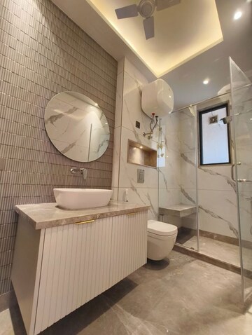 Bathroom in 3 BHK Builder Floor at Greater Kailash I – for Rent