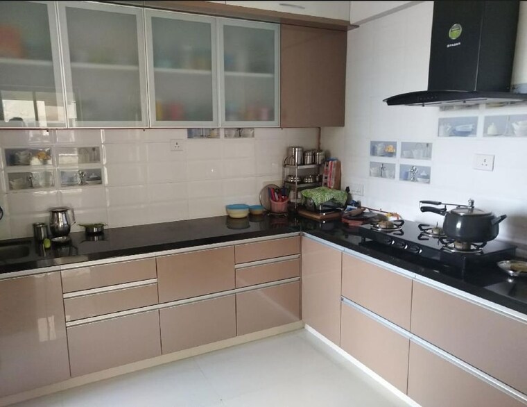 Kitchen, metro-jazz 2 Bedroom 800 Sq.Ft. Apartment In Baner Pune 10012907