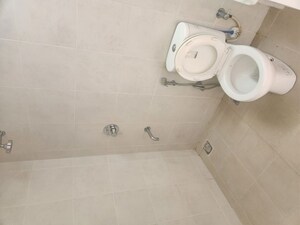 Bathroom in 3.5 BHK Apartment at Bhartiya Nikoo Homes, Thanisandra Main Road – for Rent