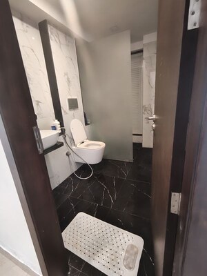 Bathroom in 2 BHK Apartment at Ruparel Ariana, Parel – for Rent