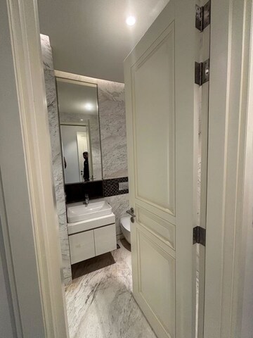 Bathroom in 3 BHK Apartment at Bhartiya City Leela Residences, Thanisandra Main Road – for Sale