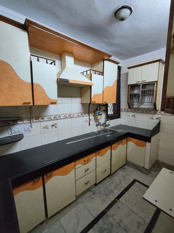 Kitchen in 3 BHK Apartment at Rohini Sector 13 – for Sale