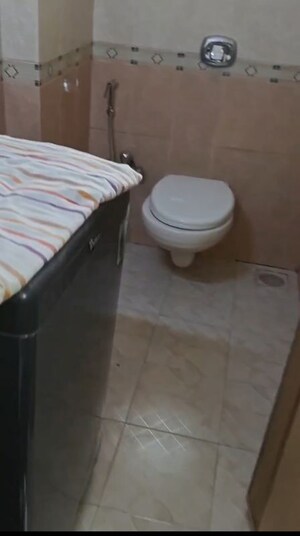 Bathroom in 3 BHK Apartment at Gemstar Nestle Apartments, Malad West – for Rent