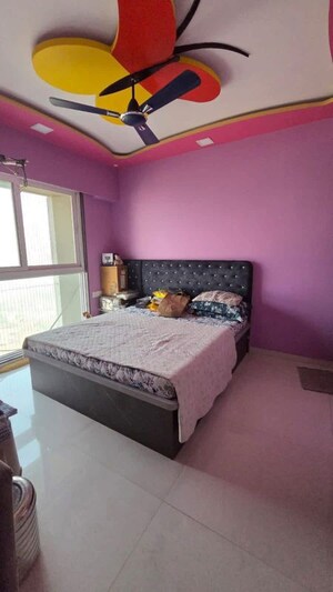 Bedroom in 1 BHK Apartment at Ashar Axis, Majiwada – for Rent