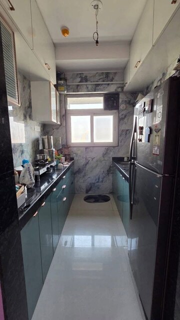 Kitchen in 1 BHK Apartment at Ashar Axis, Majiwada – for Rent