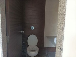 Bathroom in 3 BHK Apartment at Prahlad Nagar – for Rent