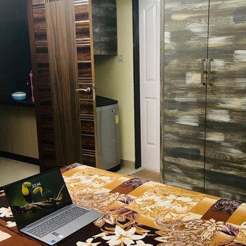 Living Room in 1 BHK Apartment at Aspen Park, Sonawala Industry Estate – for Rent