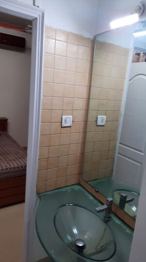 Bathroom in 2 BHK Apartment at Tharwani Heritage, Kharghar Sector 7 – for Rent