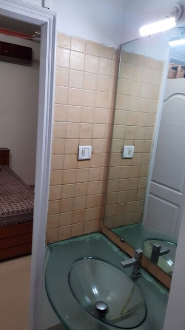 Bathroom in 2 BHK Apartment at Tharwani Heritage, Kharghar Sector 7 – for Rent