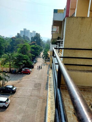 Balcony in 1 BHK Apartment at Sai Angan Pimple Nilakh, Pimple Nilakh – for Rent