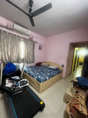 Master Bedroom in 1 BHK Apartment at Nirmal Lifestyle Residency CHS Ltd, Mulund West – for Rent