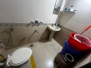 Bathroom in 1 BHK Apartment at Nirmal Lifestyle Residency CHS Ltd, Mulund West – for Rent