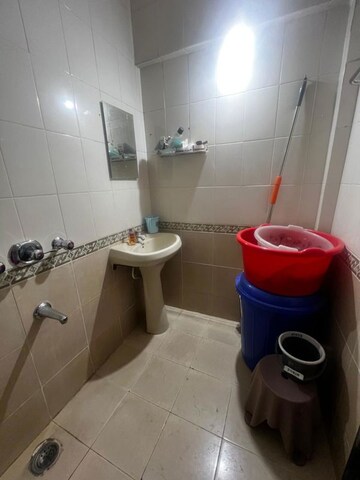Bathroom in 1 BHK Apartment at Nirmal Lifestyle Residency CHS Ltd, Mulund West – for Rent