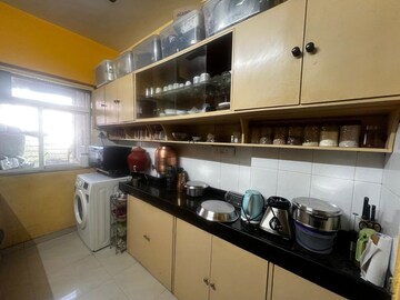 Kitchen in 1 BHK Apartment at Nirmal Lifestyle Residency CHS Ltd, Mulund West – for Rent