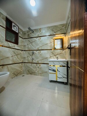 Bathroom in 1 BHK Builder Floor at Chattarpur – for Rent