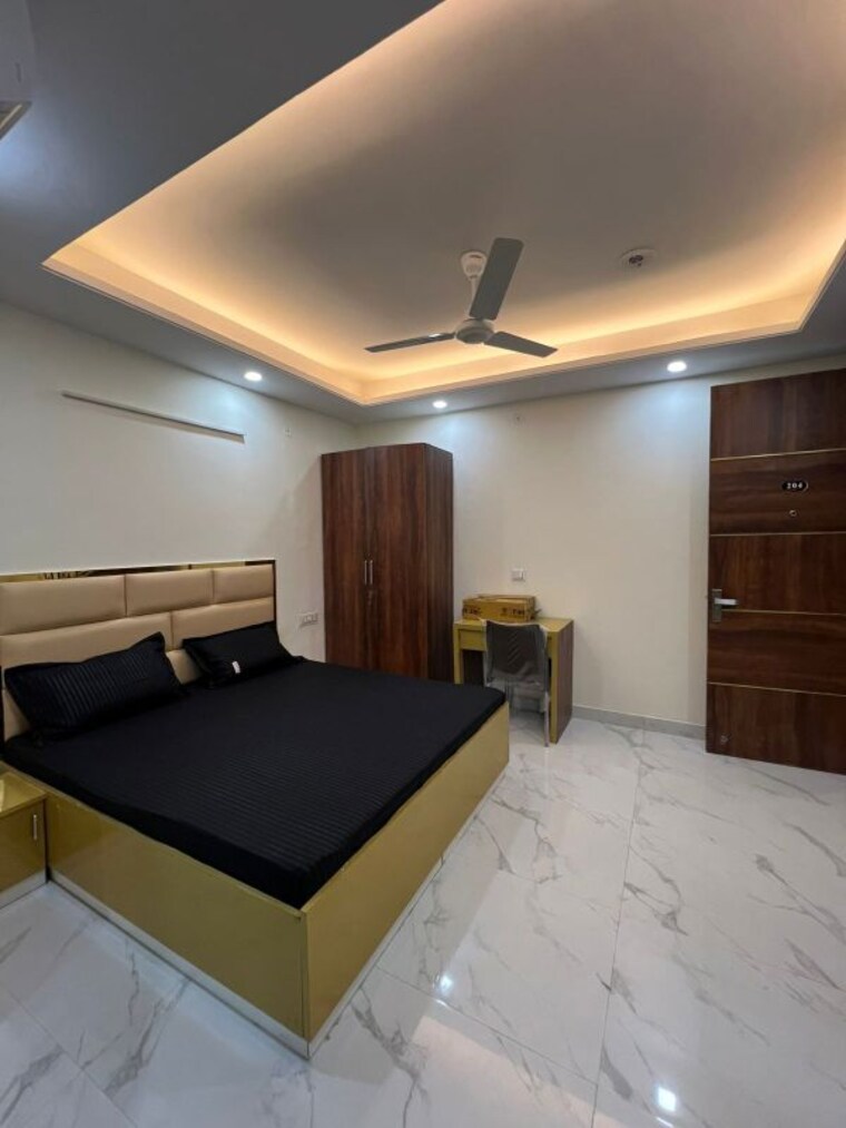 Bedroom, vipul-square 1 RK 450 Sq.Ft. Builder Floor In Sushant Lok I Gurgaon 10013636