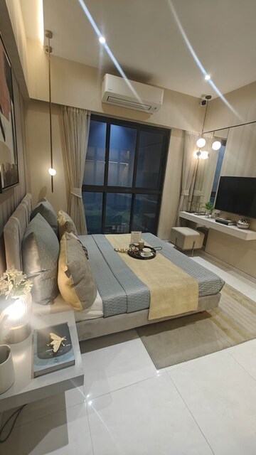 Master Bedroom in 1 BHK Apartment at Runwal Pinnacle, Mulund West – for Sale