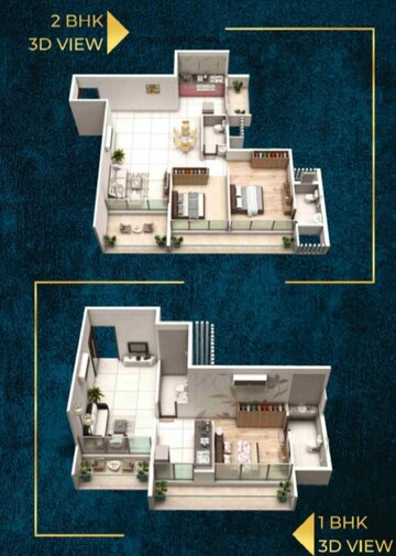 Floor Plan in 2 BHK Apartment at Astha Avana, Ulwe Sector 5 – for Sale