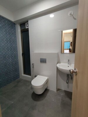 Bathroom in 3 BHK Apartment at Raj Infinia, Malad West – for Rent