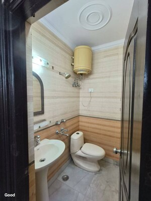 Bathroom in 2 BHK Builder Floor at East Of Kailash – for Rent