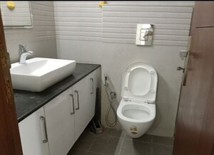Bathroom in 1 BHK Builder Floor at Greater Kailash I – for Rent