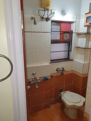 Bathroom in 1 BHK Apartment at Vasant Oscar, Moti Nagar – for Rent