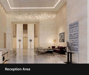 Building Lobby in 4 BHK Apartment at Gaur NYC Residences, Sector 3 Wave City – for Sale