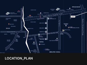 4 BHK Apartment – Map Location View at Gaur NYC Residences, Sector 3 Wave City - for Sale