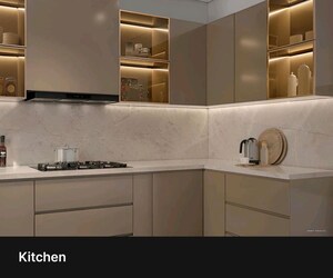Kitchen in 4 BHK Apartment at Gaur NYC Residences, Sector 3 Wave City – for Sale